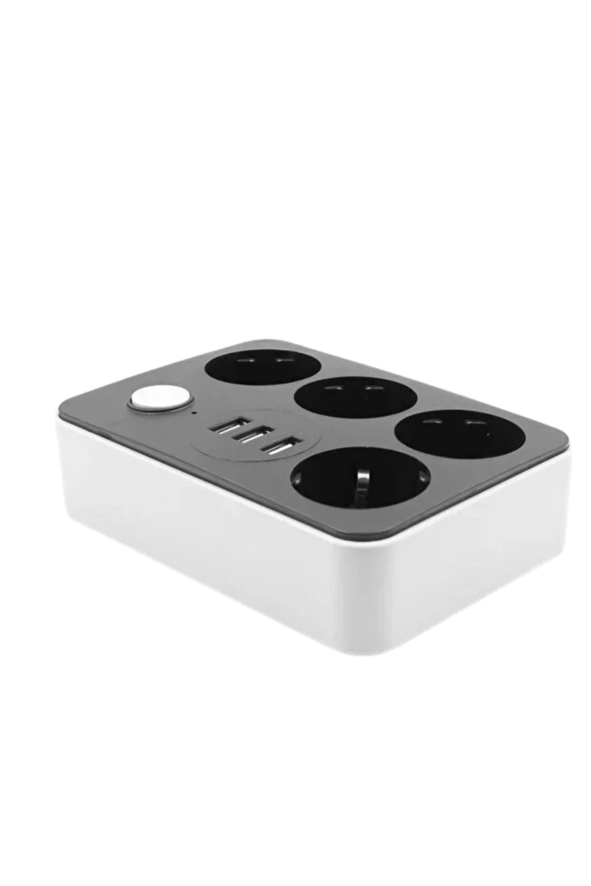 4’lü Akıllı Priz ve 3 USB Girişli Çoklu Priz – Anahtarlı Masa Üstü Uzatma Kablosu, Güvenli Enerji Da