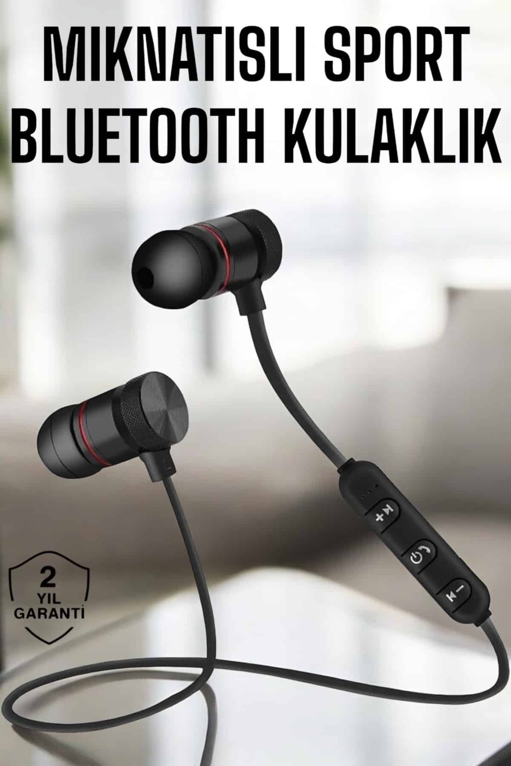 Kablosuz Sport Mıknatıslı Mikrofonlu Kulak Içi Kulaklık