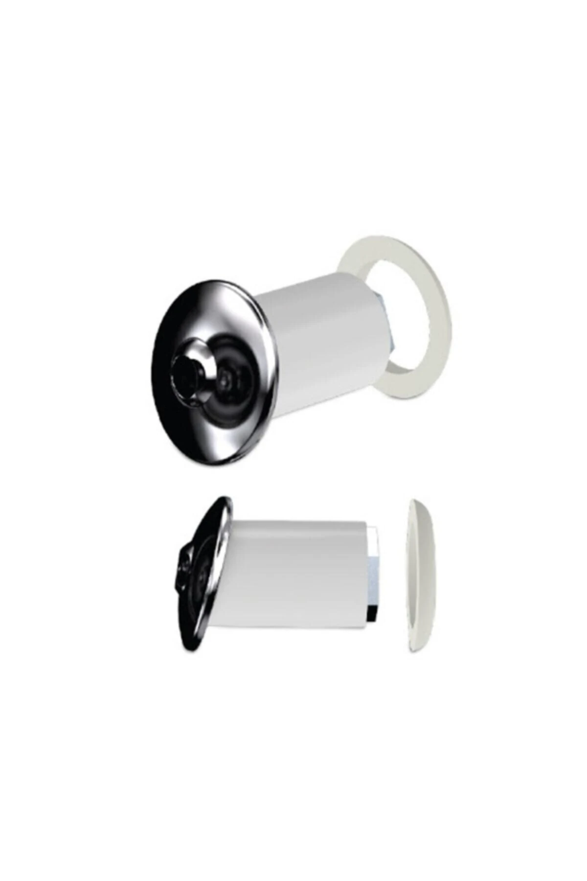 Yt33 Paslanmaz Küresel Uçlu Egimli Klozet Taharet Çubuğu Ucu Perletörü-15 Derece Egimli