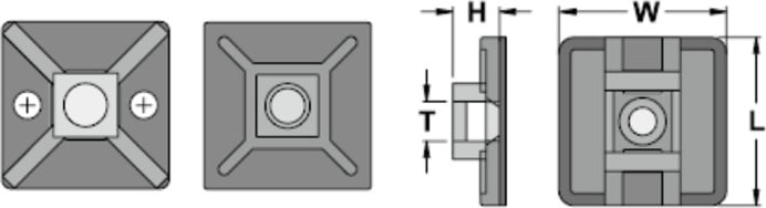 100.LÜ 28X28 Beyaz Yapışkanlı Kroşe