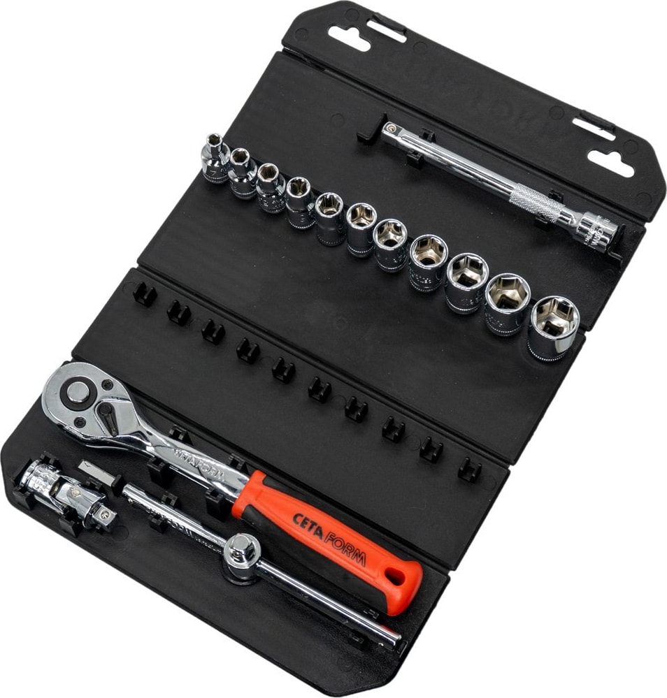 C00-15RH4 1/4” 6 Köşe Lokma Takımı - 15 Parça