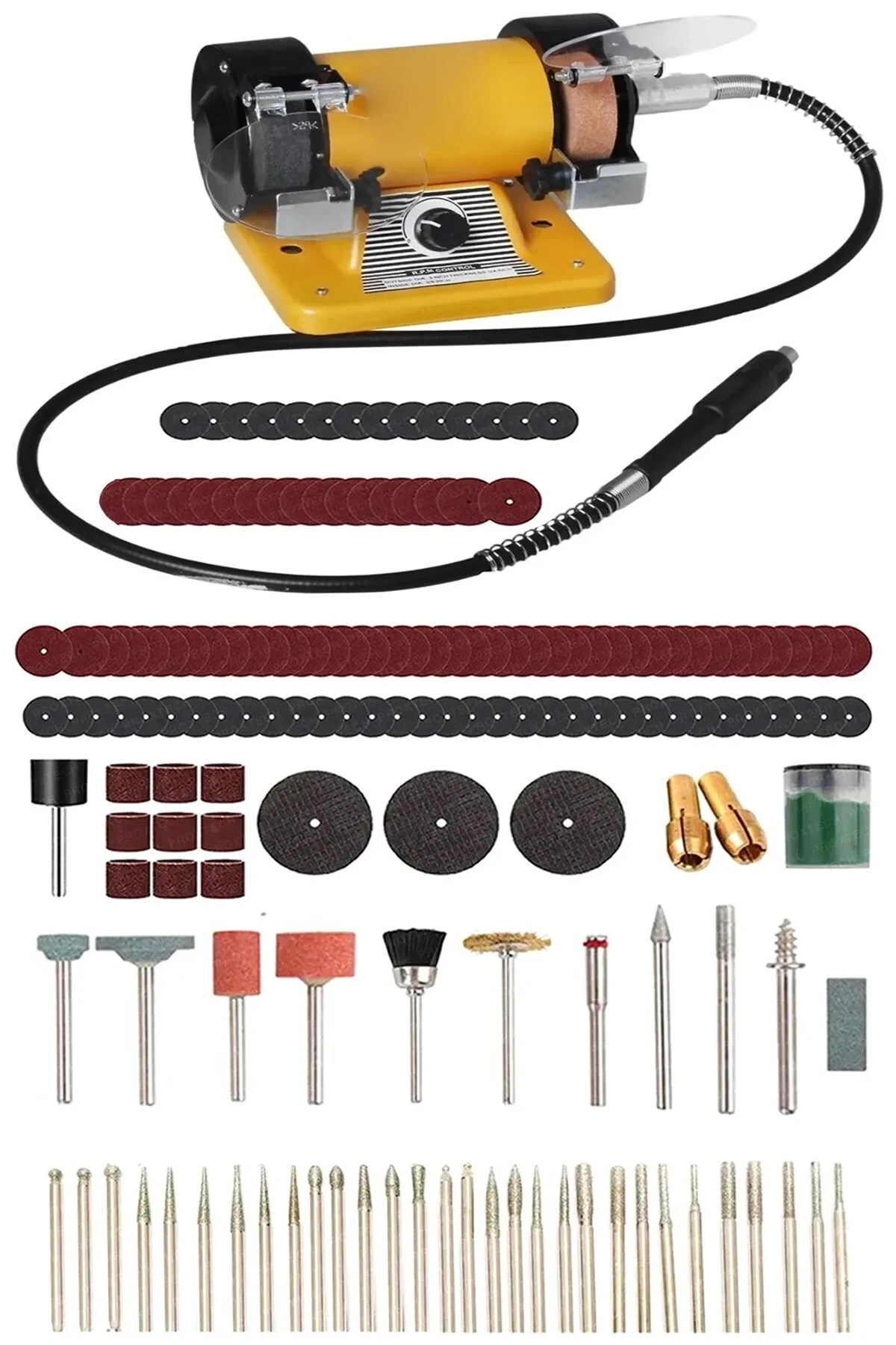 Pro Mini Çok Fonksiyonlu  Zımpara Bileme Taş Motoru