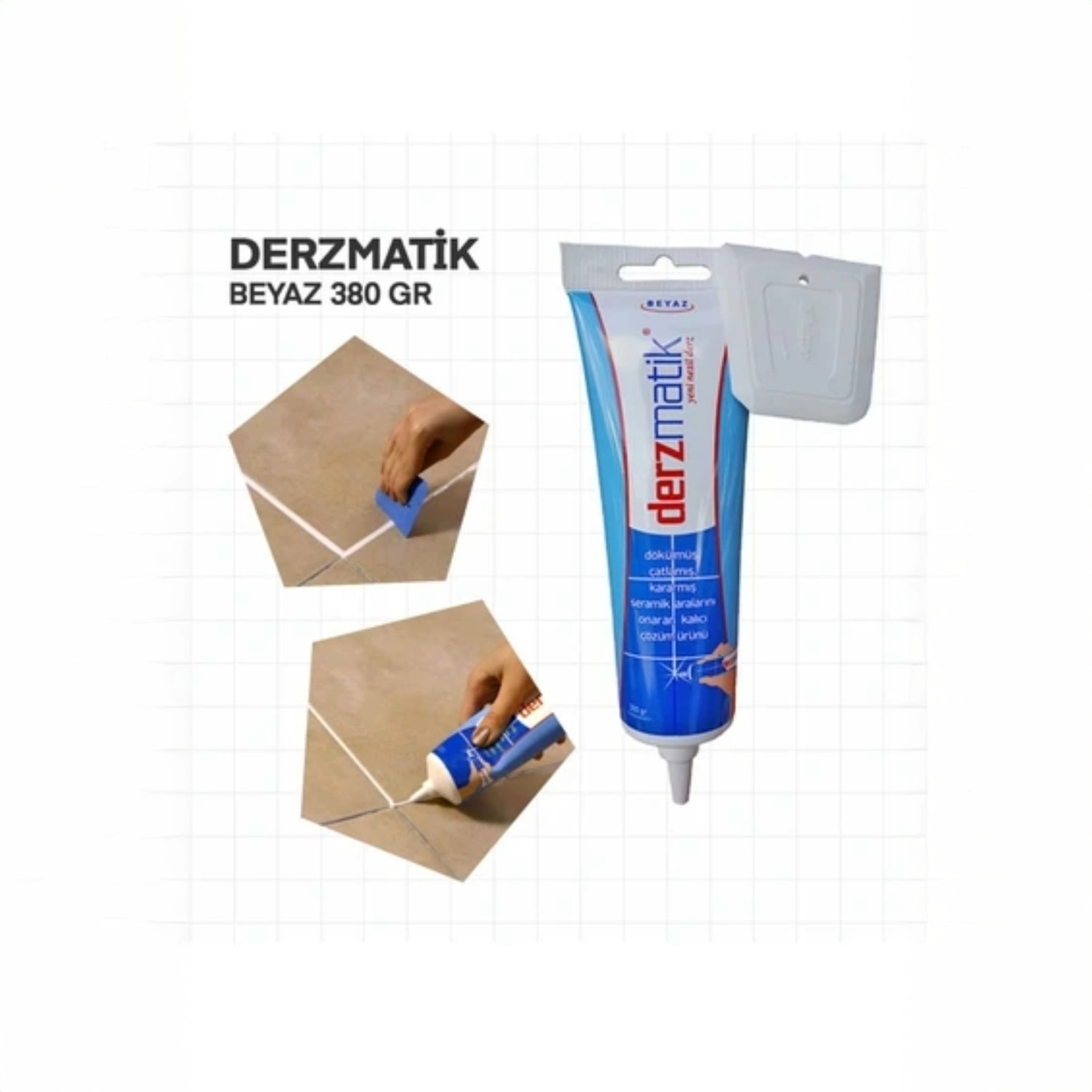 Hazır Derz Dolgusu Gaga Uçlu 380 gr Beyaz Derz Dolgusu