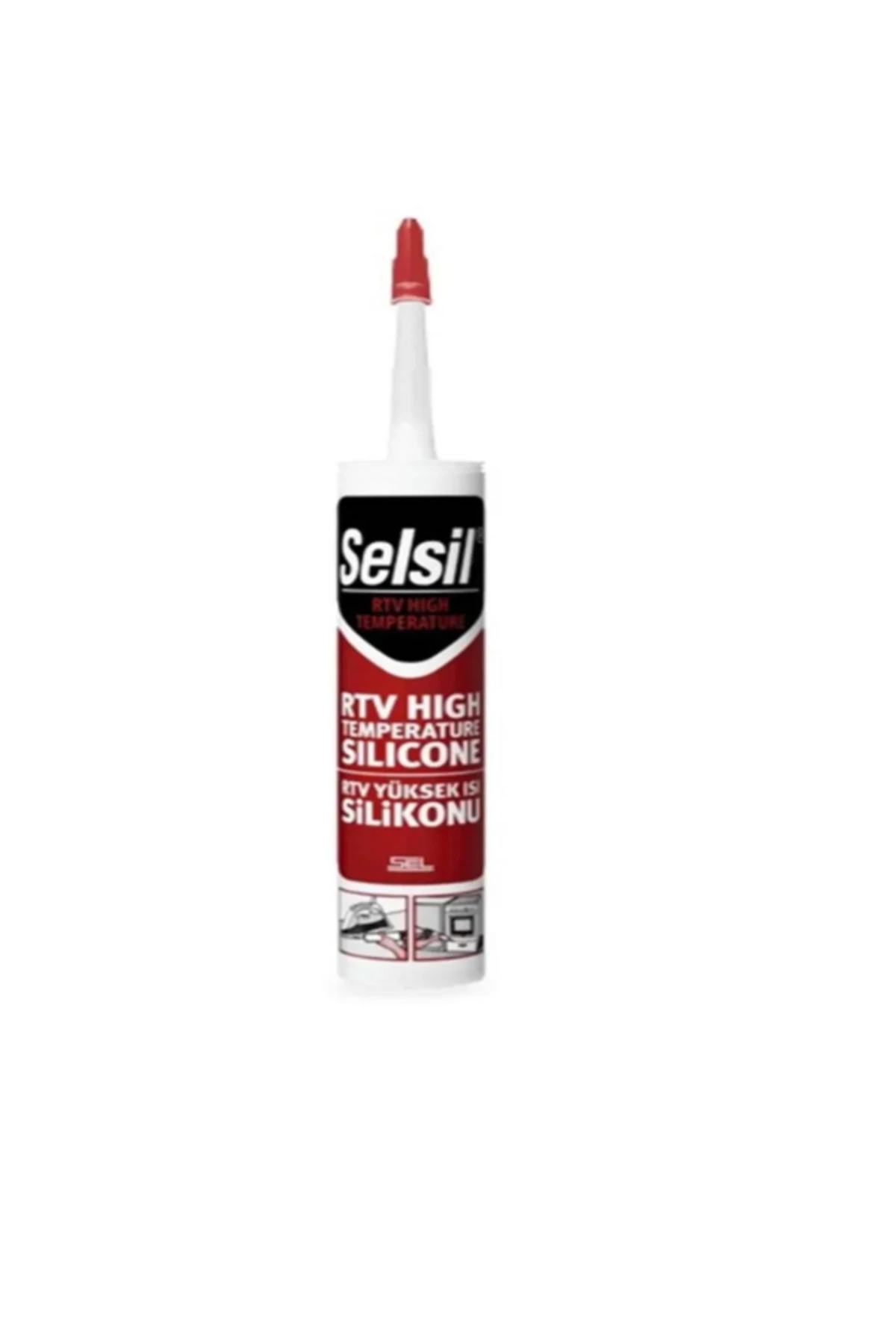 Silikon RTV Yüksek Isı silikon 250 Derece 333gr. 280mL