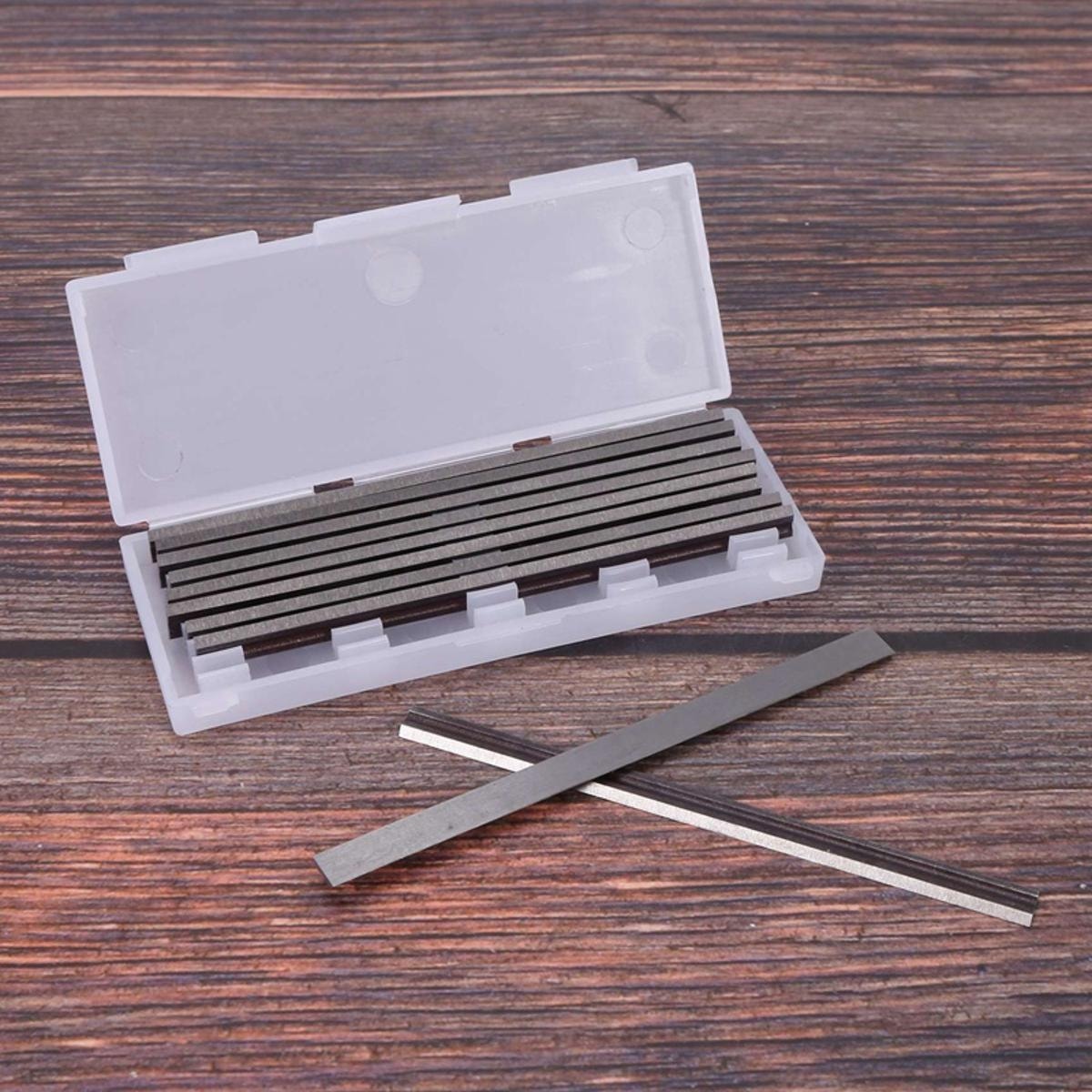 20 Adet Geri Dönüşümlü Yüksek Hız Çeliği Planya Bıçakları 82MMX5.5MM Yumuşak Sert Ahşap Kesmek Için Kat-Ahşap Ağaç Işleme Aleti (Yurt Dışından)