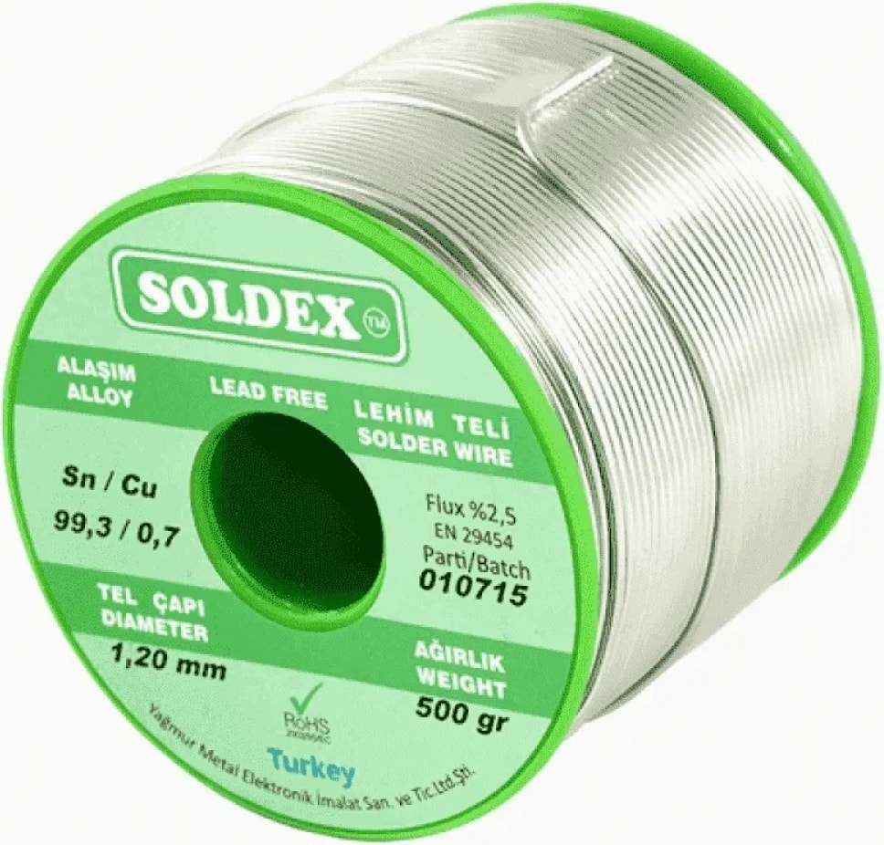 SCN100 Gümüşsüz Özel Alaşım Lehim Teli 500 gr - 2 mm