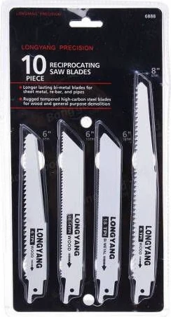 Tilki Kuyruğu Testere Bıçakları 10 Parça Ağaç Metal Testere