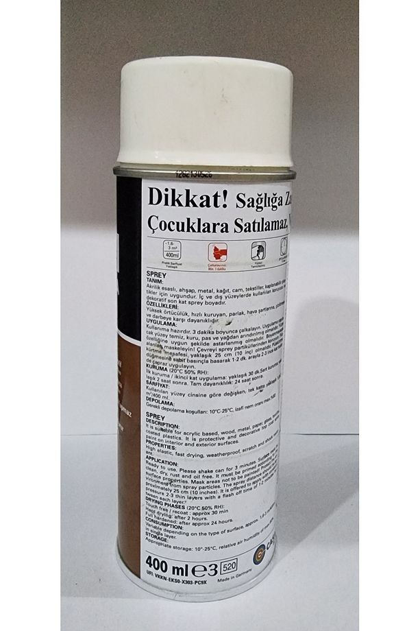 CASATİ SPREY BOYA DÜZ MAT BEYAZ 400 ML
