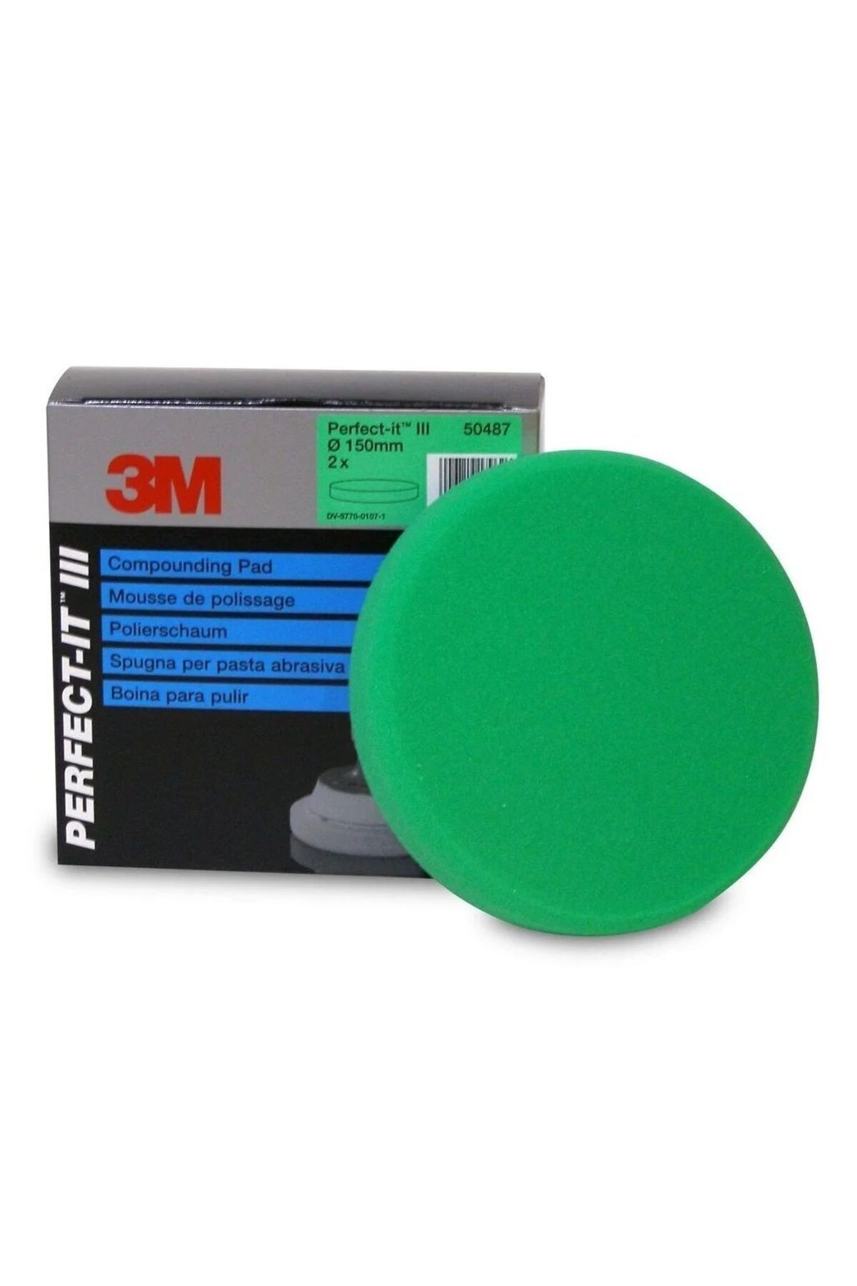 50487 Perfect-it Adım 1 Yeşil Kalın Pasta Süngeri 150mm (1 Adet)