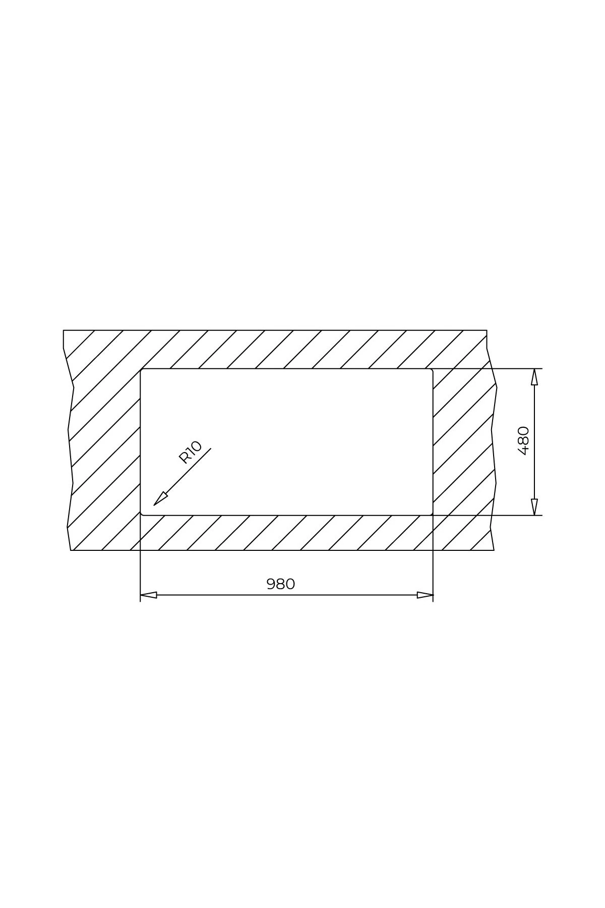 Stone 60 L-tg Tek Gözlü Tezgahüstü Beyaz Granit Evye