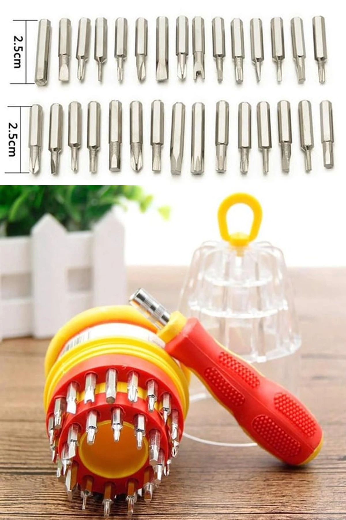 31 Parçalı Taşınabilir Mini Tornavida Seti Kutulu