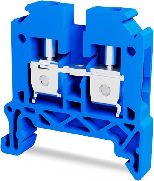 10 Adet Tbl 6 mm Ray Klemens Mavi Renk