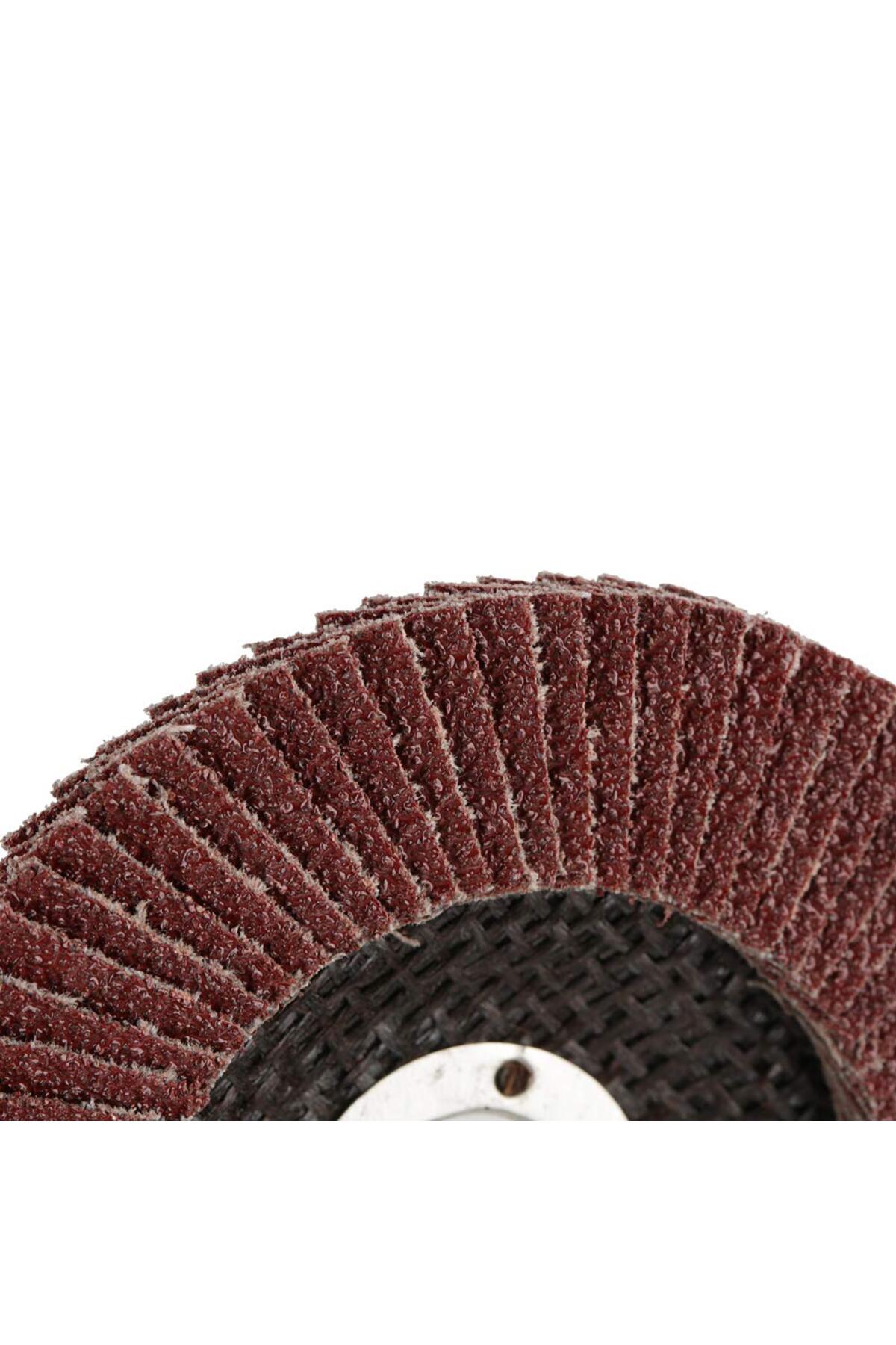 avuç taşlama makinesi için 115mm 10 Adet yaprak zımpra 10lu Flap Disk Alüminyum Oksit aşındırma