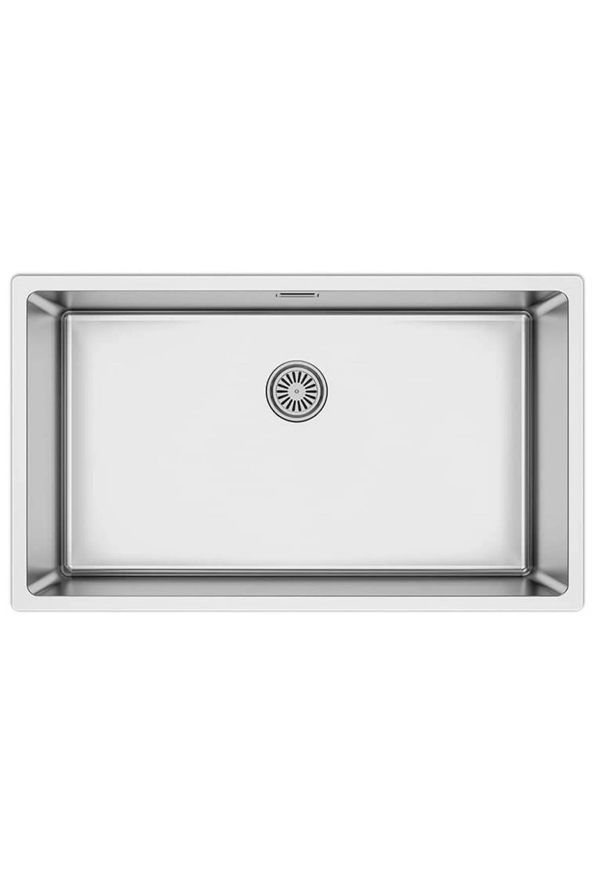 BigBox 1 Gözlü 44 X 75 cm Paslanmaz Çelik Evye 1 mm Kalınlık DÜZ (İNOX)