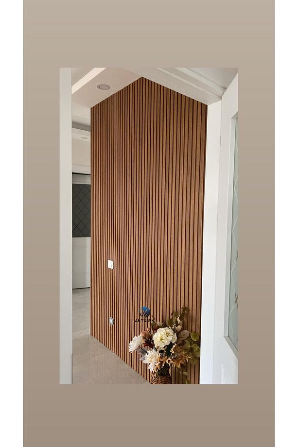 Akyürek Lb 3771 Model Teakl Renk Dekor Profil Duvar Kaplama Panel Lambri