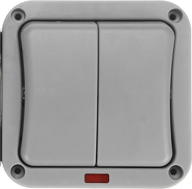 IP65 Su Geçirmez Toz Geçirmez Çift Dış Mekan Anahtarı - Siyah (Yurt Dışından)