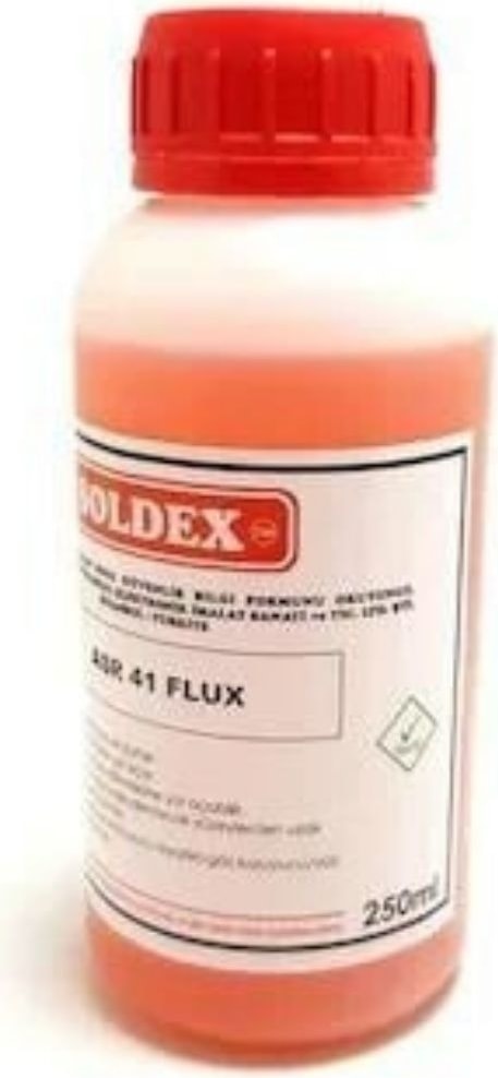 Asr-41 Reçineli (Rosin) Sıvı Flux - 250ML, Kırmızı