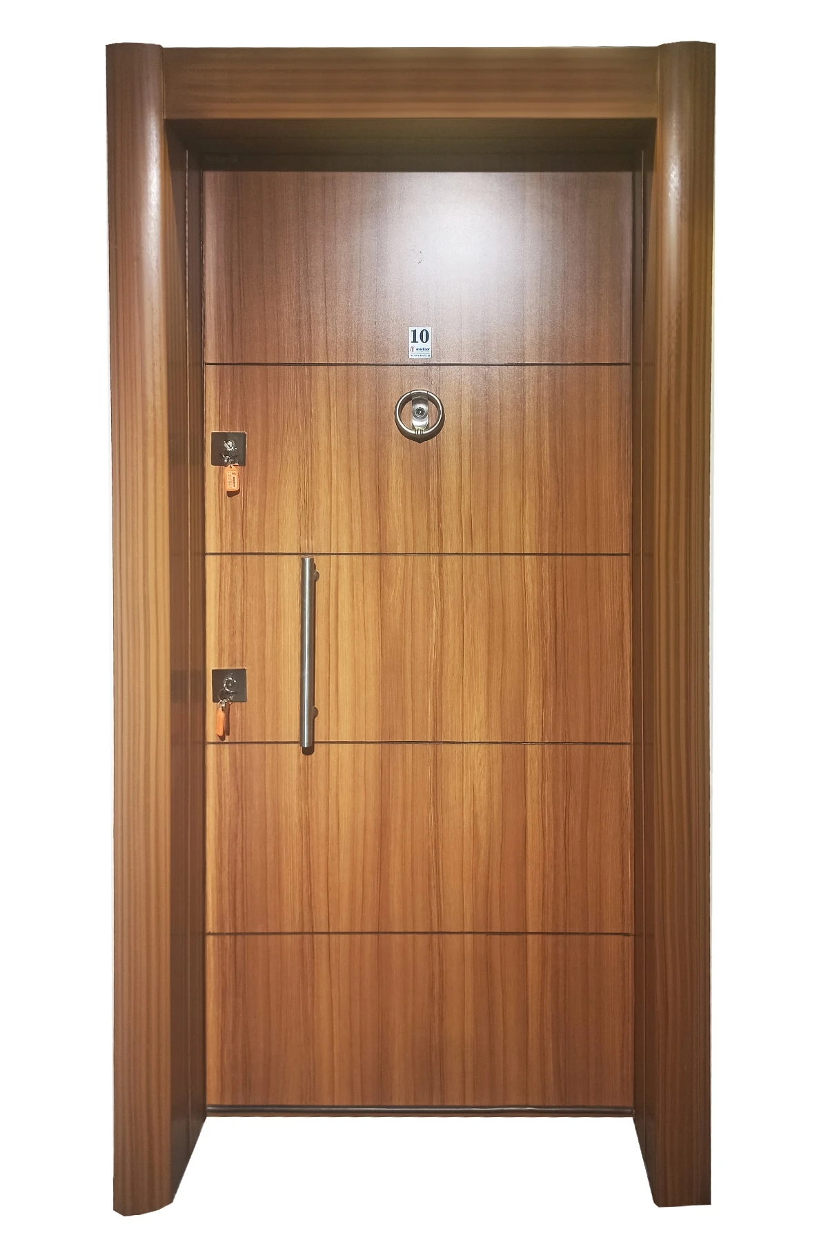 Çelik Kapı, Ahşap Desenli Çelik Kapı, Eskitme Kasa Çelik Kapı Sağ Açılım