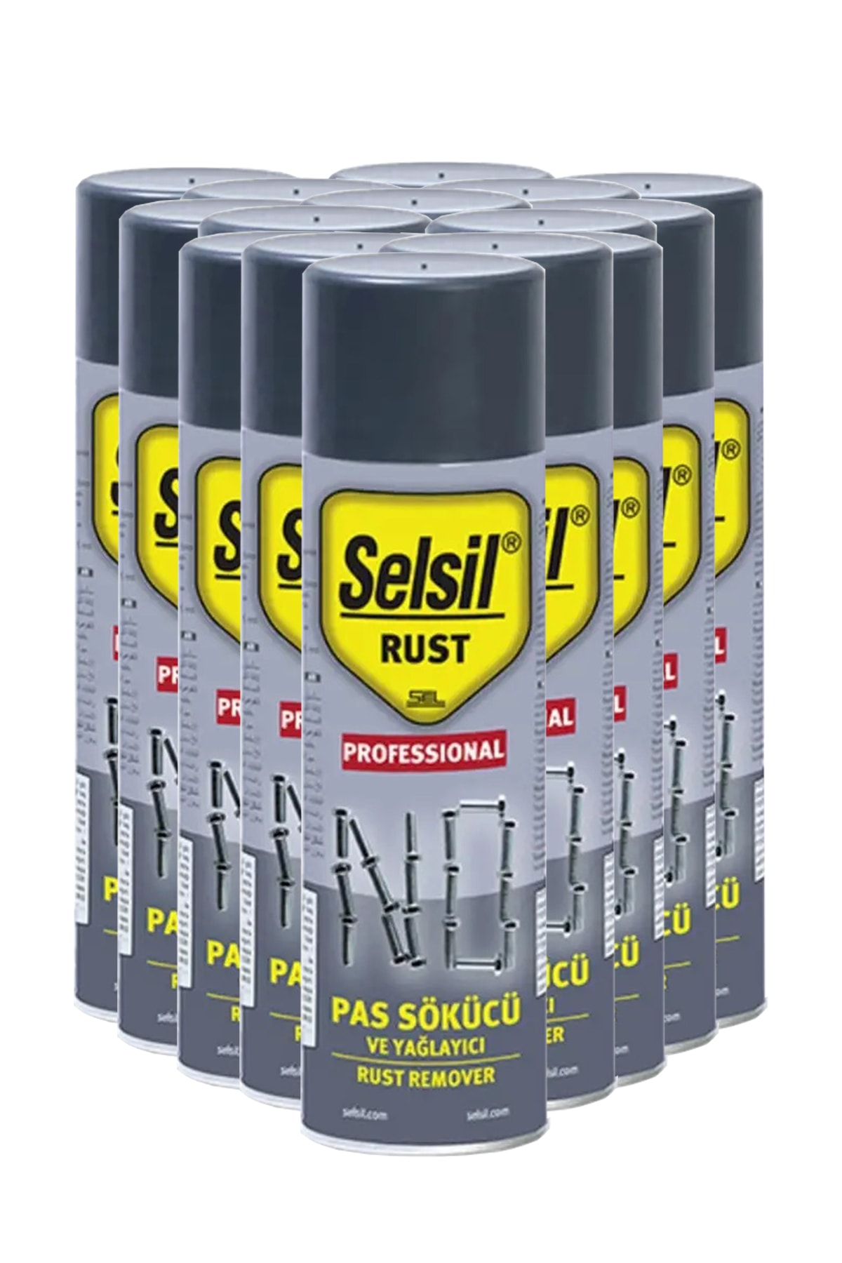 SELSİL Pas Sökücü Ve Yağlayıcı Sprey 200 ml - 36 Adet