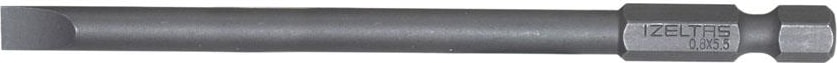 İZELTAŞ Izeltaş 4860201055 Uzun Düz Bits Uç 5.5X100 mm