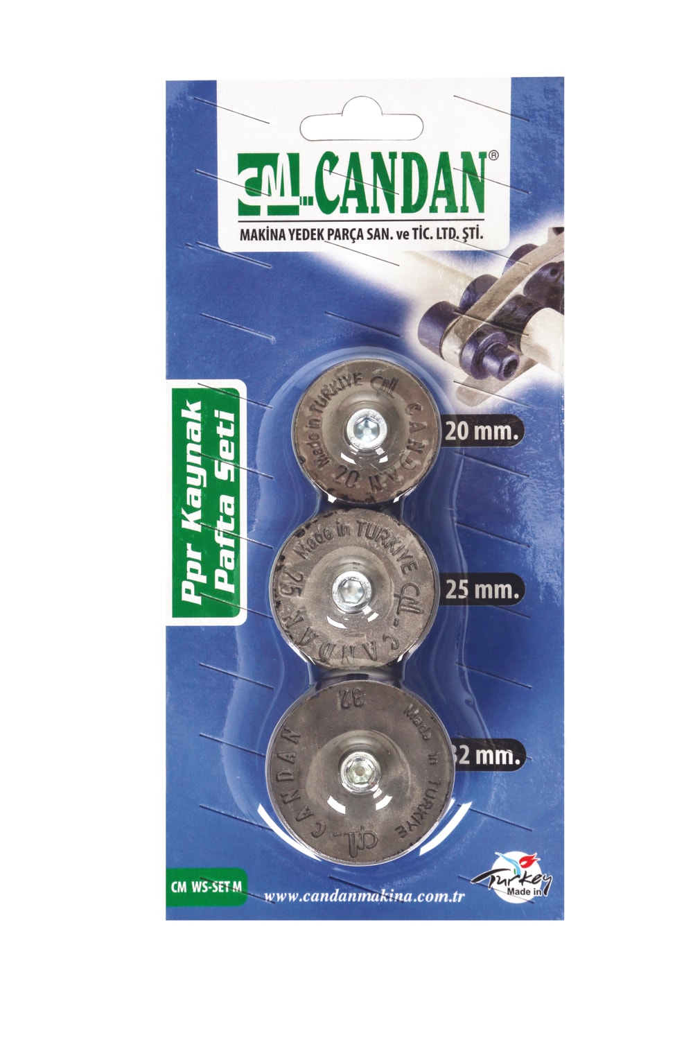 Ws-Set-M Boru Kaynak Paftaları 20-25-32 mm cm Ws - Set M