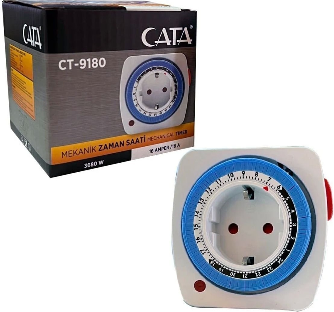 Mekanik Zaman Saati Tekli Priz Tipi CT-9180