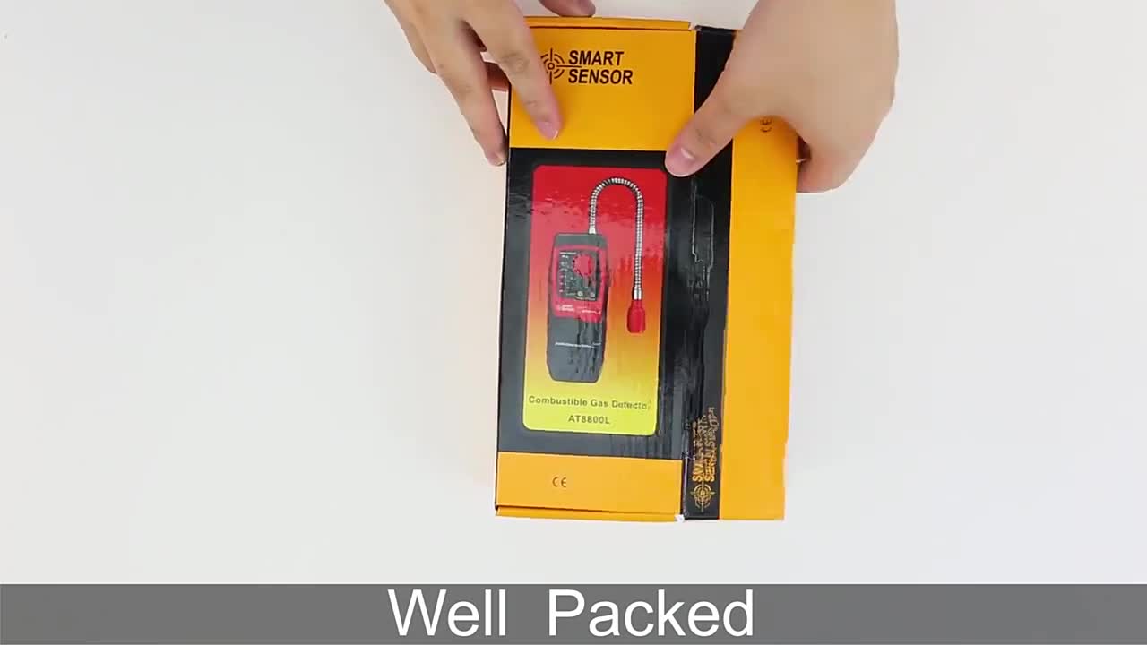 Gaz Analizörü Yanıcı El Dedektörü Doğal Gaz Kaçak Belirleme Ölçüm Cihazı Ses Ve Işık Alarmı AS8800L