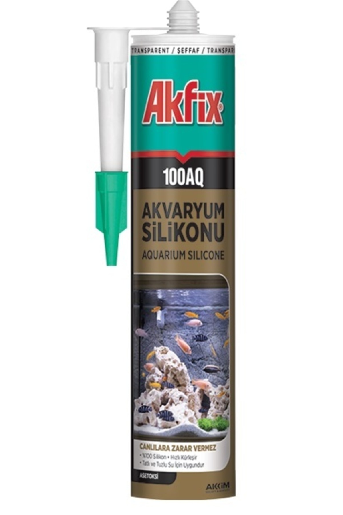 100aq Akvaryum Silikonu 310 ml Şeffaf