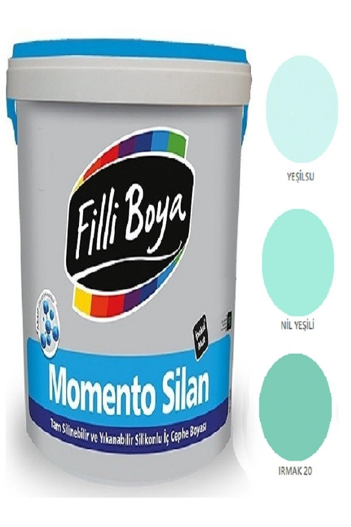 Filli Momento Silan Tam Silinebilir Yıkanabilir Silikonlu Ipek Mat Boya 2,5lt (nil Yeşili)