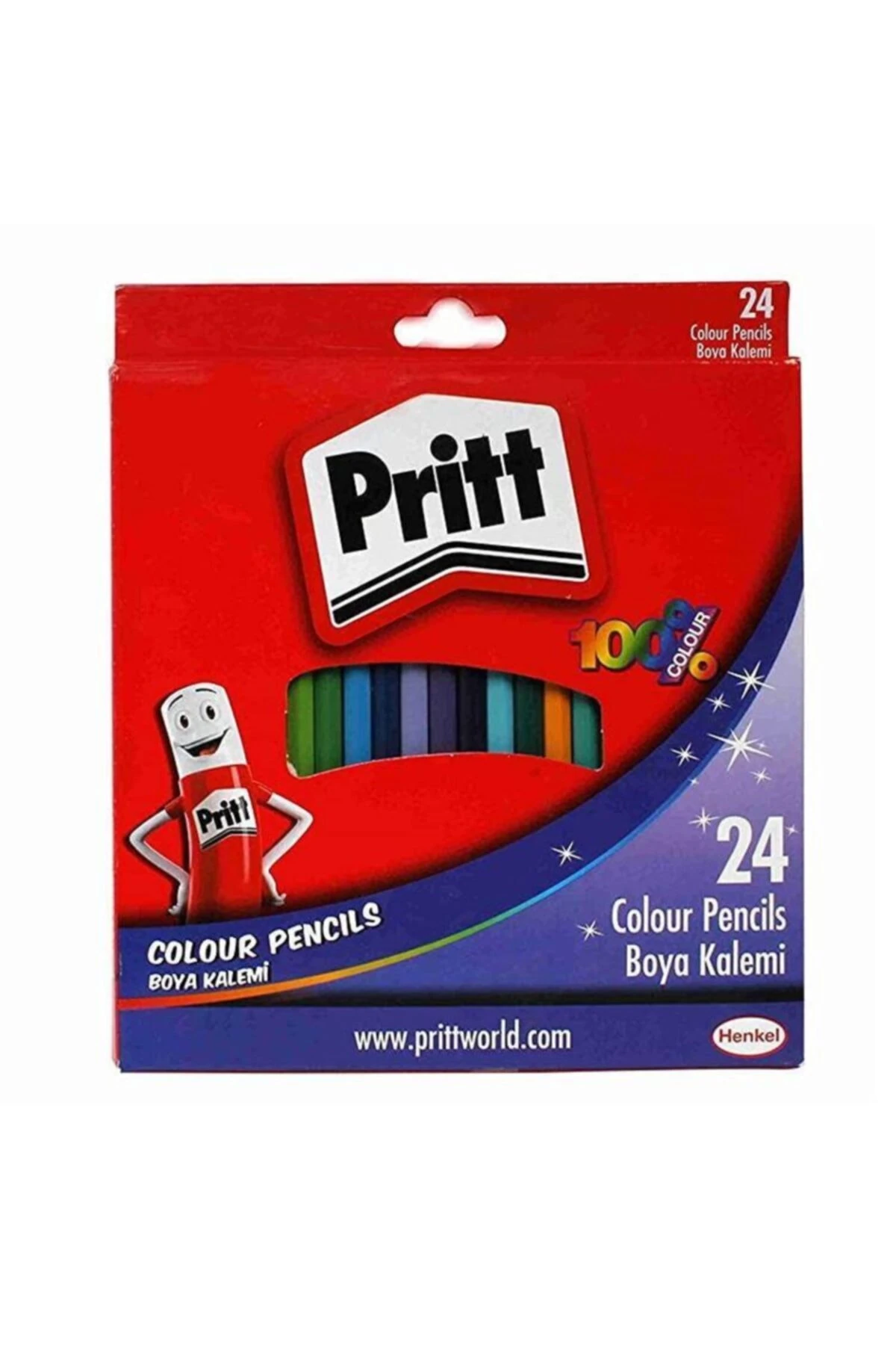 Boya Kalemi 24 Renk Karton Kutu