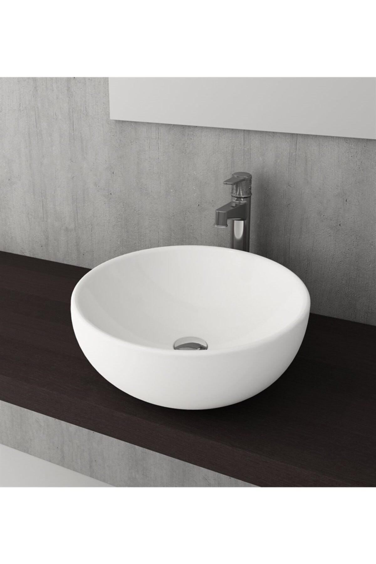 Bocchı Venezia Tezgah Üstü Çanak Lavabo 45 Cm Parlak Beyaz