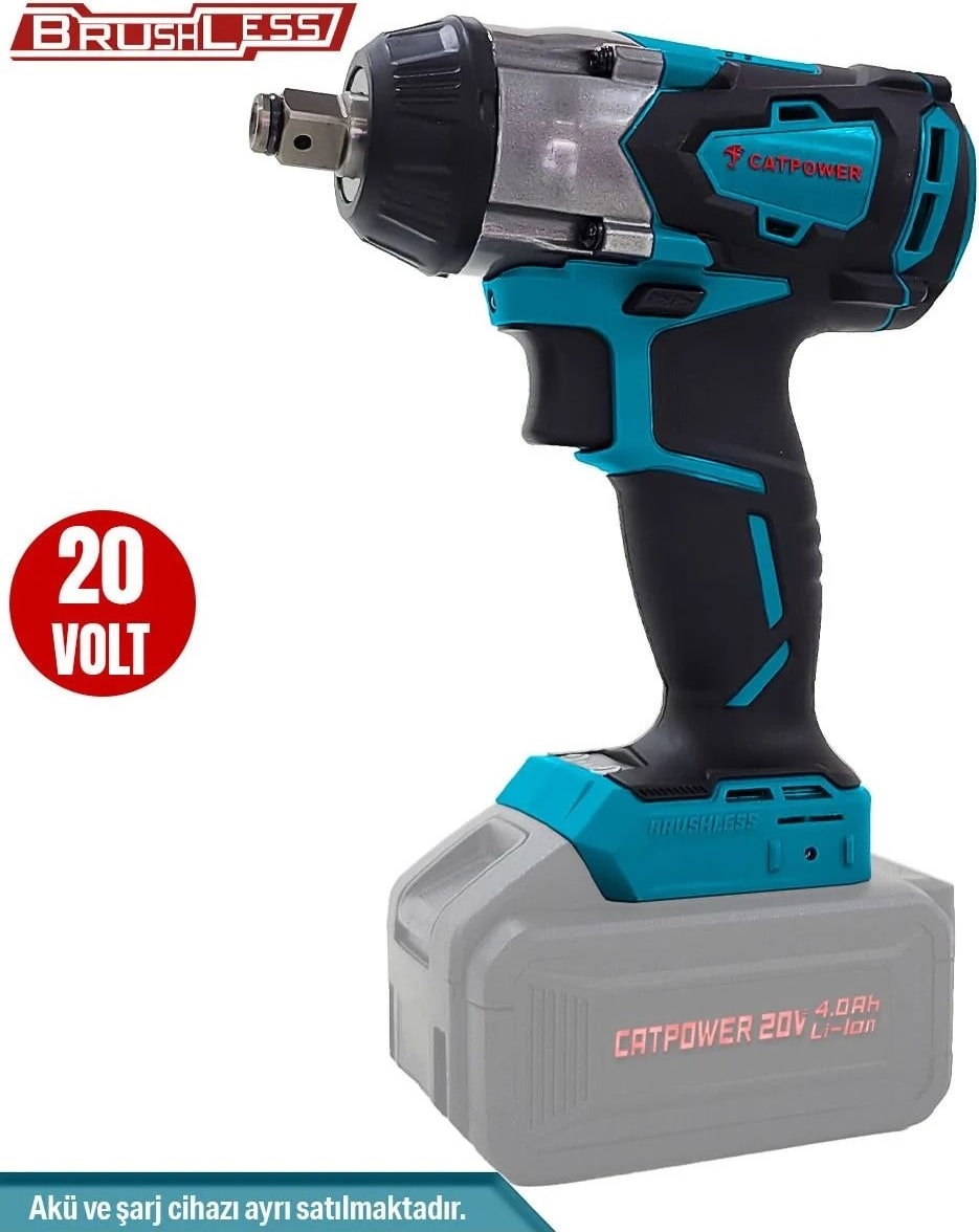Kömürsüz Akülü Somun Sıkma ve Torklu Vidalama, 20V, 2.0AH/4.0AH Seçenekli
