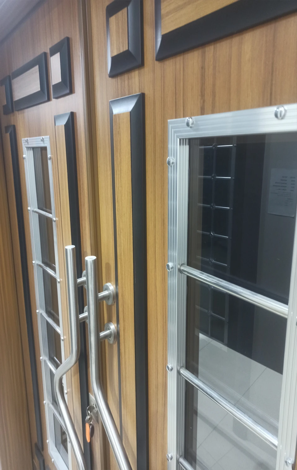 Çelik Kapı, Eskitme Kasalı Kabartmalı Abd Model Apartman Giriş Kapısı, Dış Mekan Kapısı