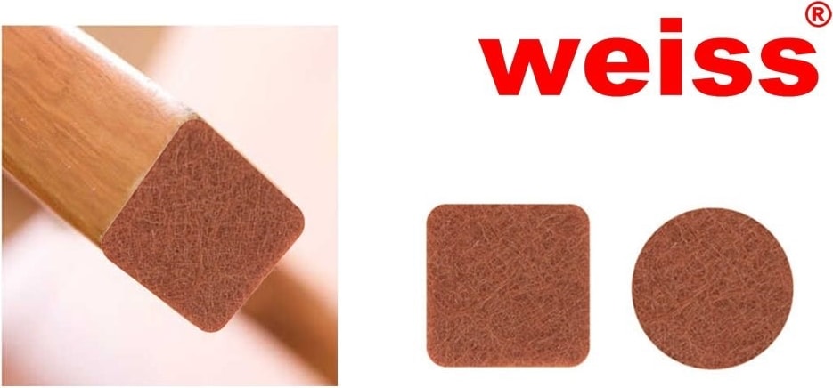 Yapışkanlı Masa Sandalye Keçesi Yuvarlak 20 mm (48 Li Paket)