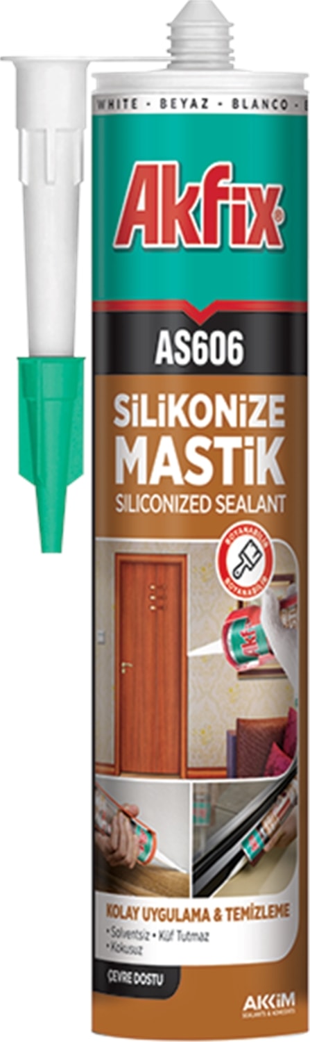 AS606 Gri Mastik Akrilik 500GR