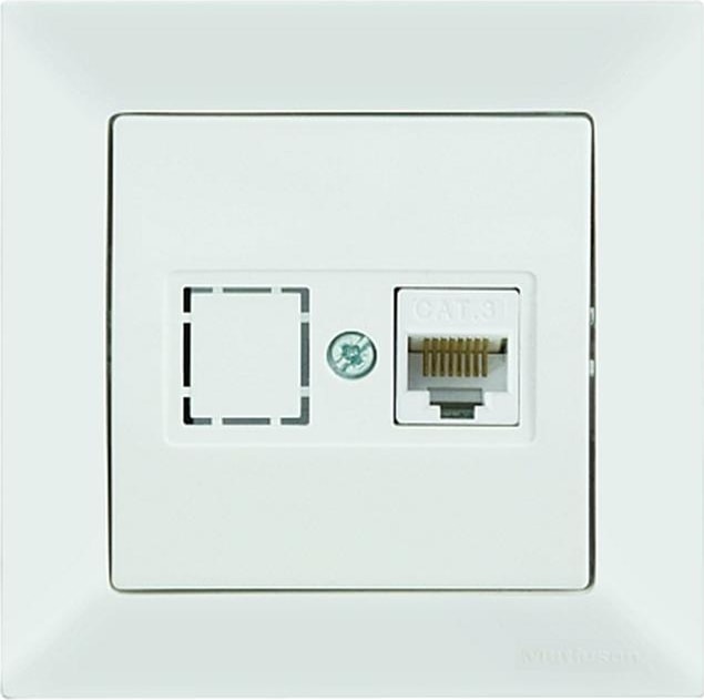 Candela Telefon Prızı 1*Rj12 Beyaz*12