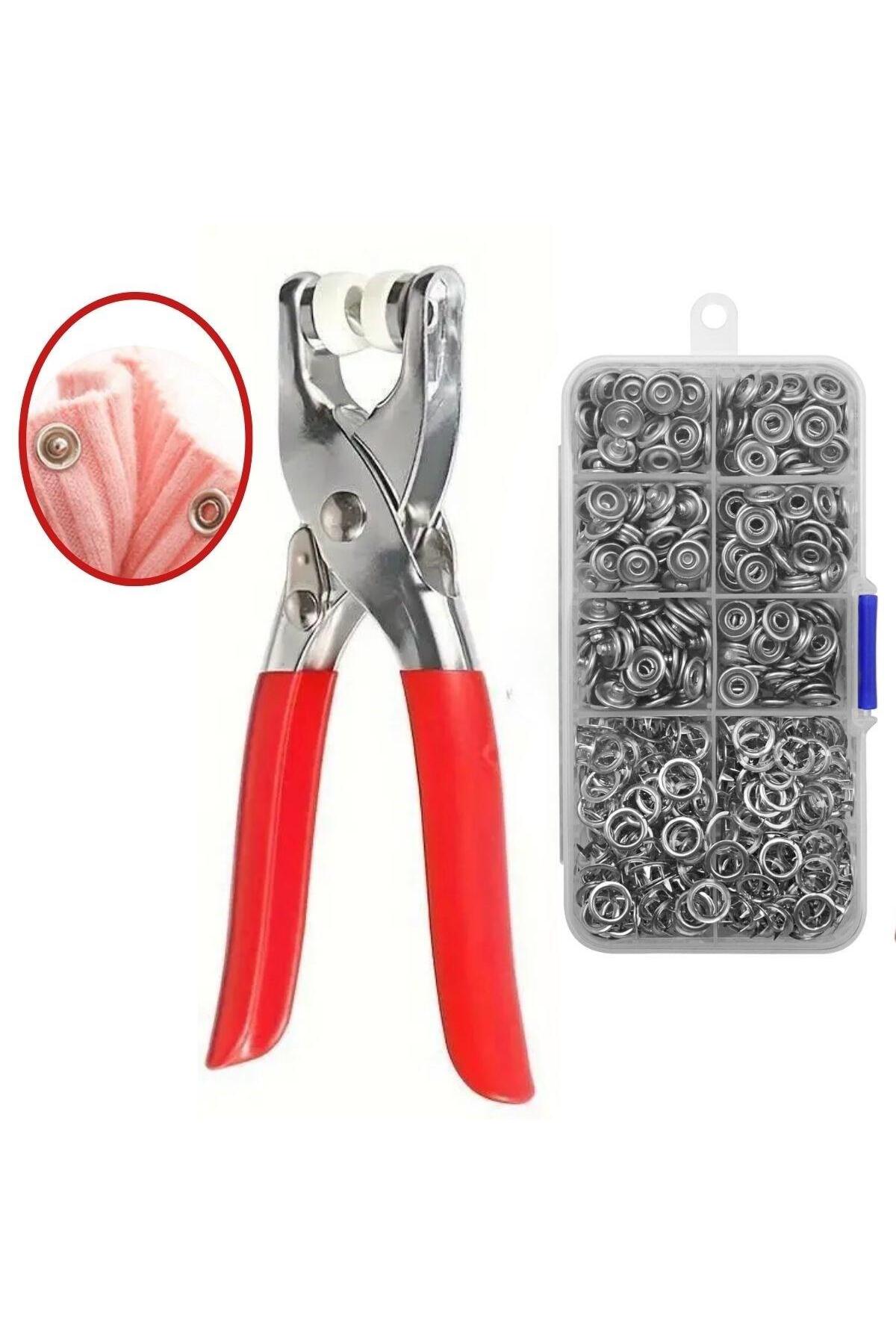 Periboia Metal 200 pcs Çıtçıt ve Pense Seti Makinesi Bebek Elbise Çıtçıt Montaj Seti