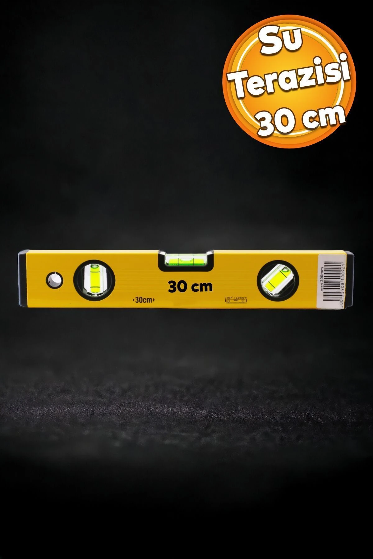 Aluminyum Su Terazisi 30 Cm İnşaat Duvar Fayans Marangoz Mühendislik Ölçüm Eğim Ölçü Eğik Ölçme