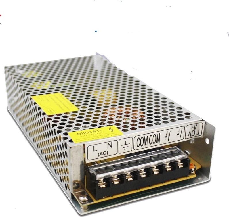 Adaptör 12V 20A Metal Kasa 12 Volt 20 Amper Şerit Led Güvenlik Kamerası Adaptörü