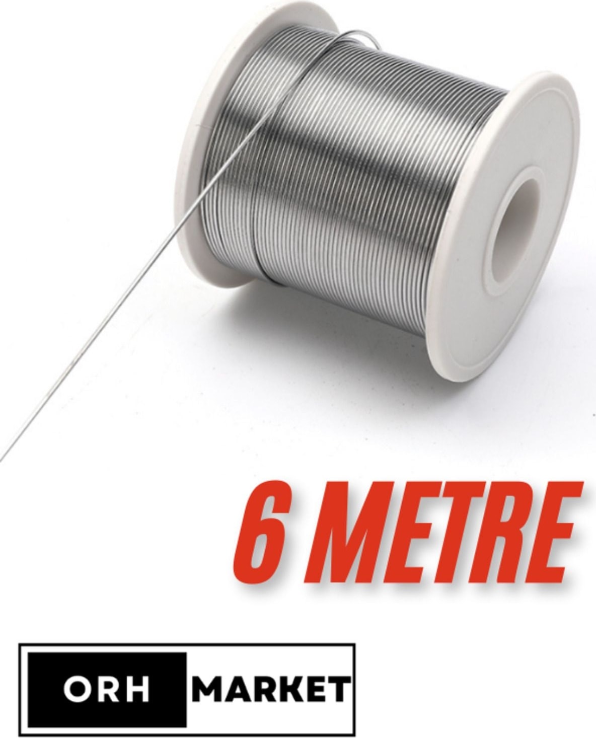 50gr 0.80mm Kalınlıkta Makara Lehim Teli – Yüksek Kalite, 6 Metre Uzunluk