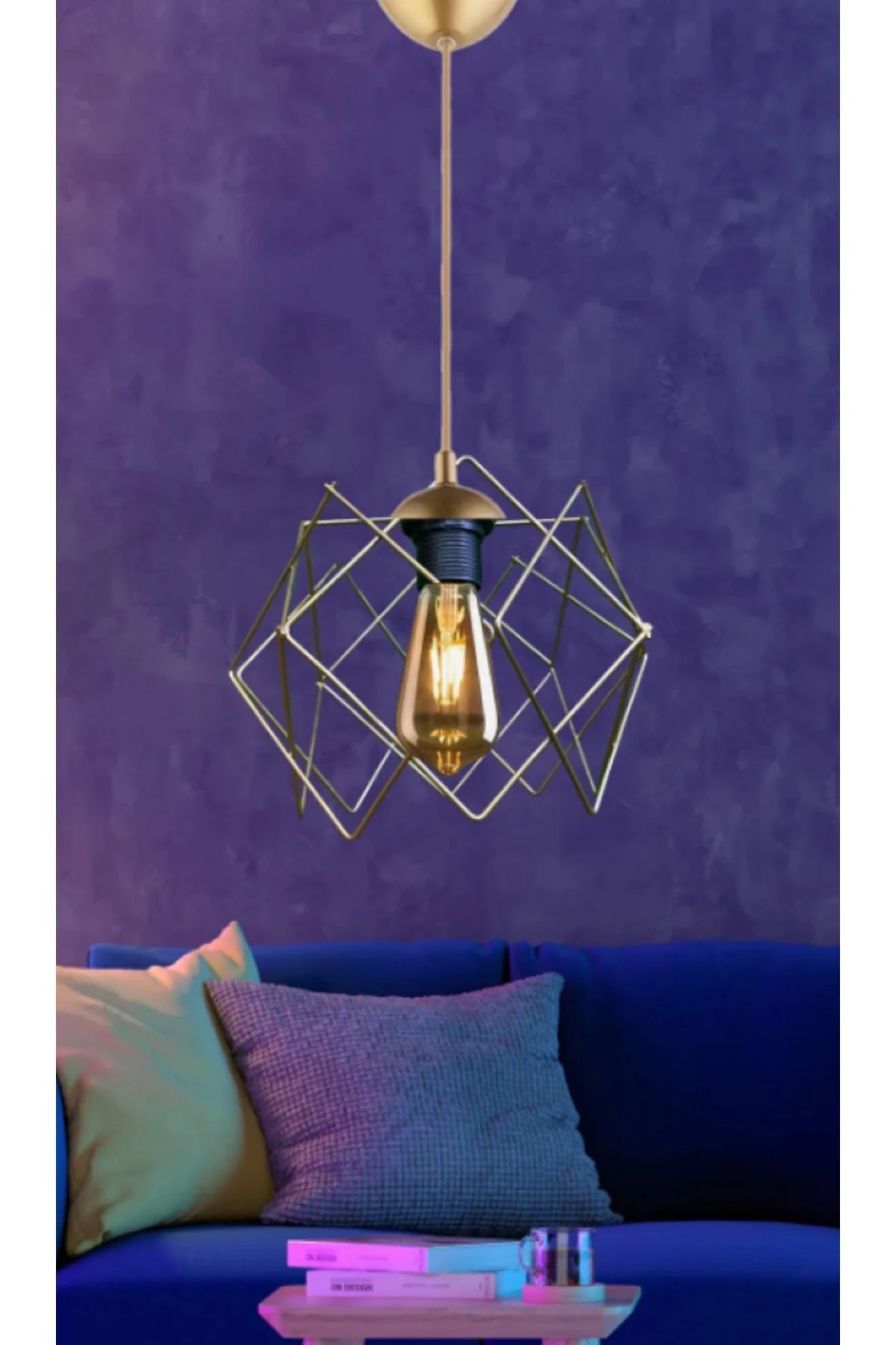 Milyon Özel Tasarım Gold Prizma Koza Sarkıt Avize Salon, Mutfak, Antre, Koridor