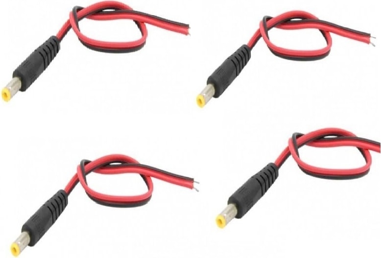 5 Adet Güvenlik Kamerası 12V Dc Erkek Power Jack Dc Jak Kablo Bağlantı Kablosu