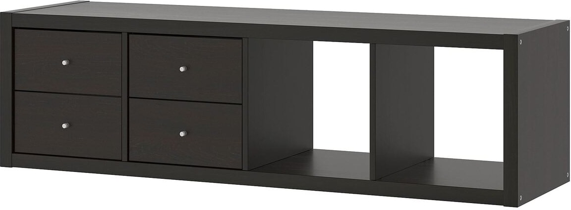 Açık Raf Ünitesi, Venge, 42X147 Cm, Çekmeceli
