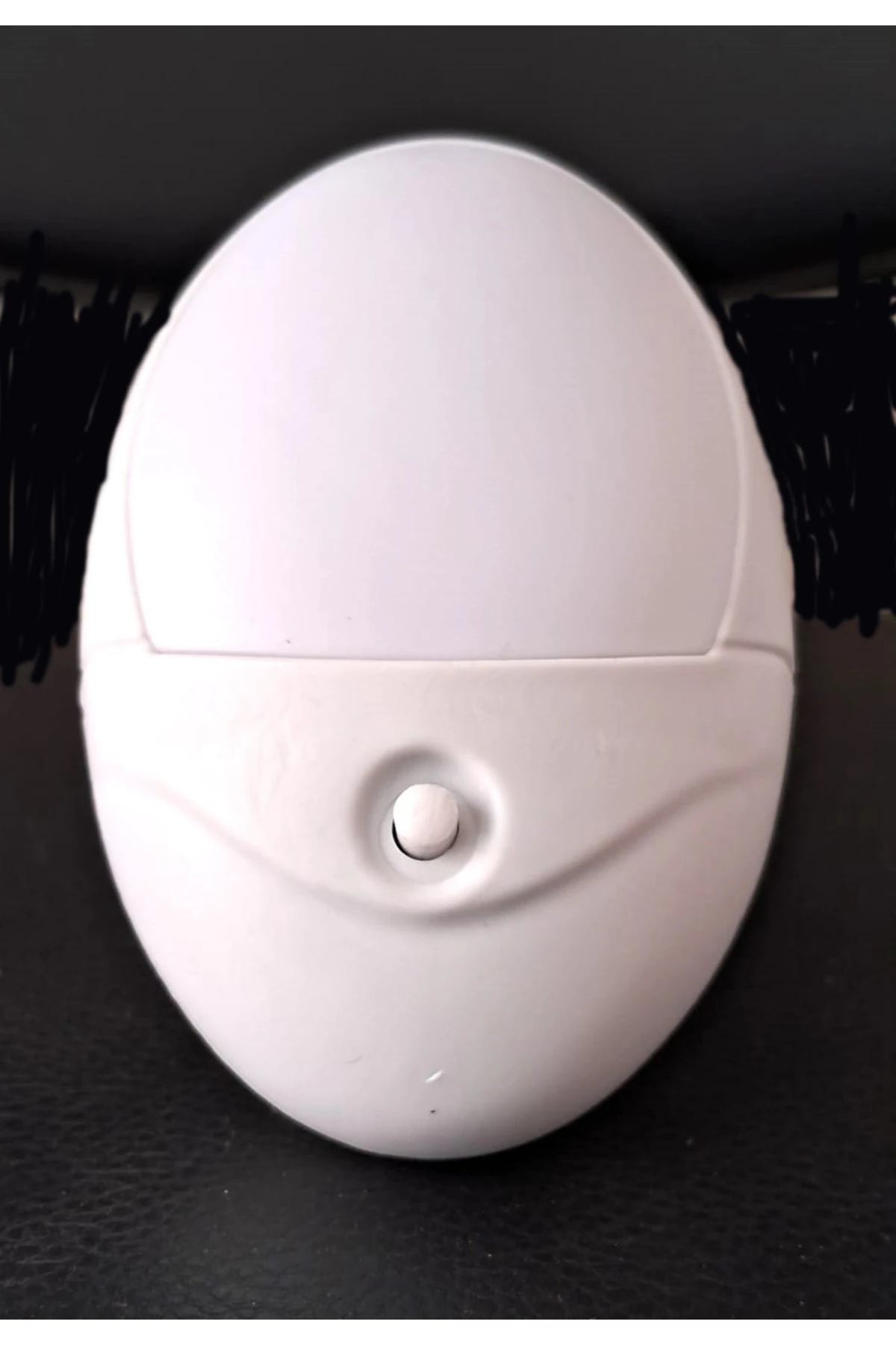 Beyaz Gece Lambası, Anahtarlı, Şık ve Modern Tasarım