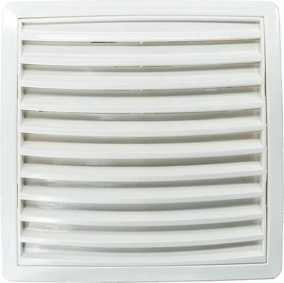 Havalandırmalı Ayarlı Beyaz Kare Plastik Baca Deliği Kapağı 16X16 Cm