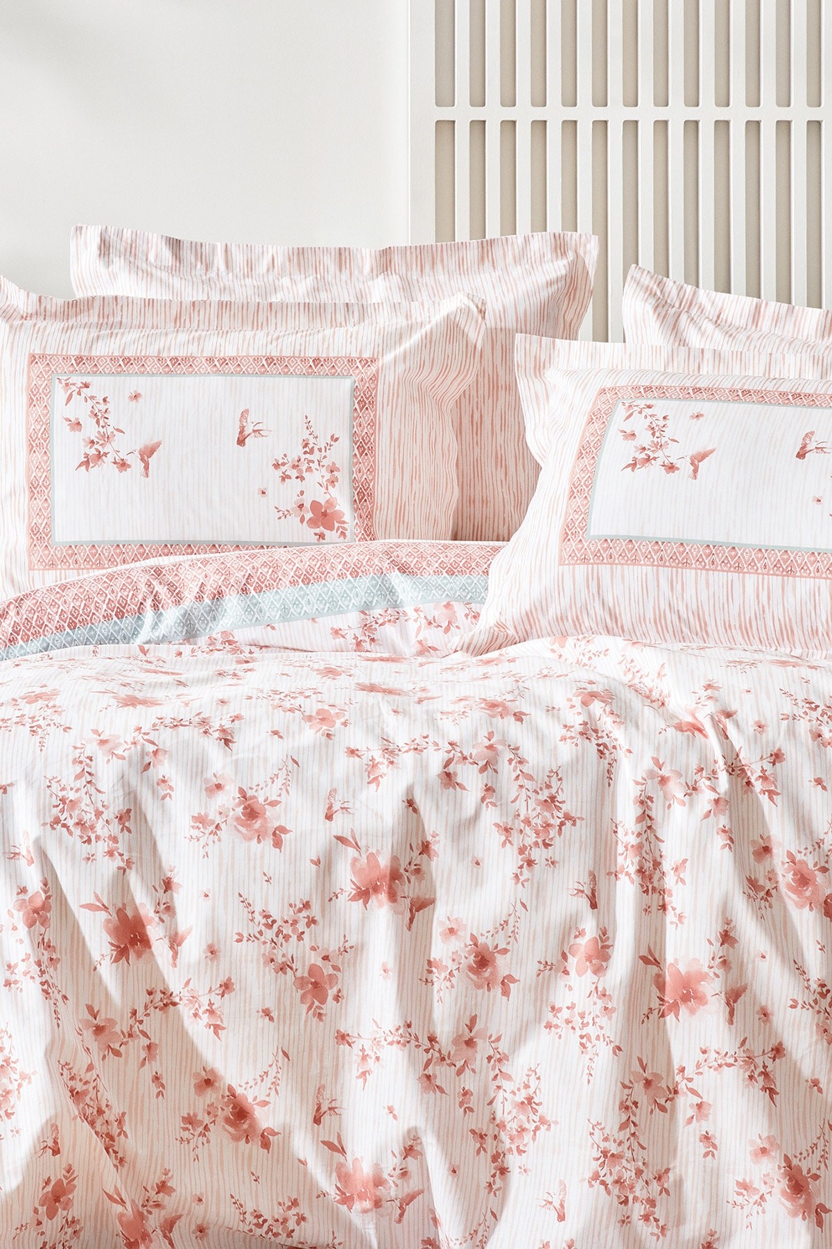 Minella Ranforce Çift Kişilik Nevresim Takımı - Blush