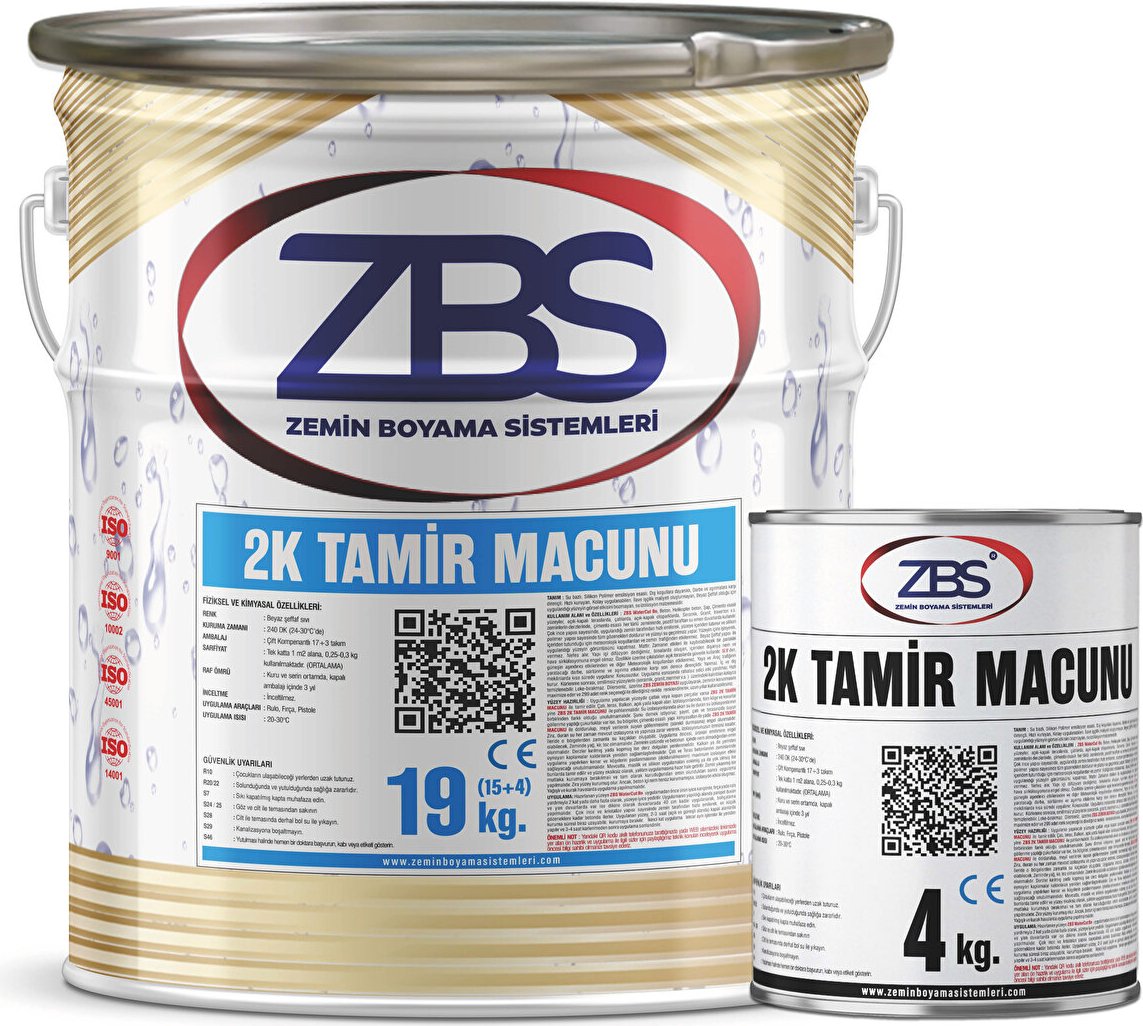2k Zemin Tamir Macunu Ral 5015 Okyanus Mavi Özel Renk Ral 5015