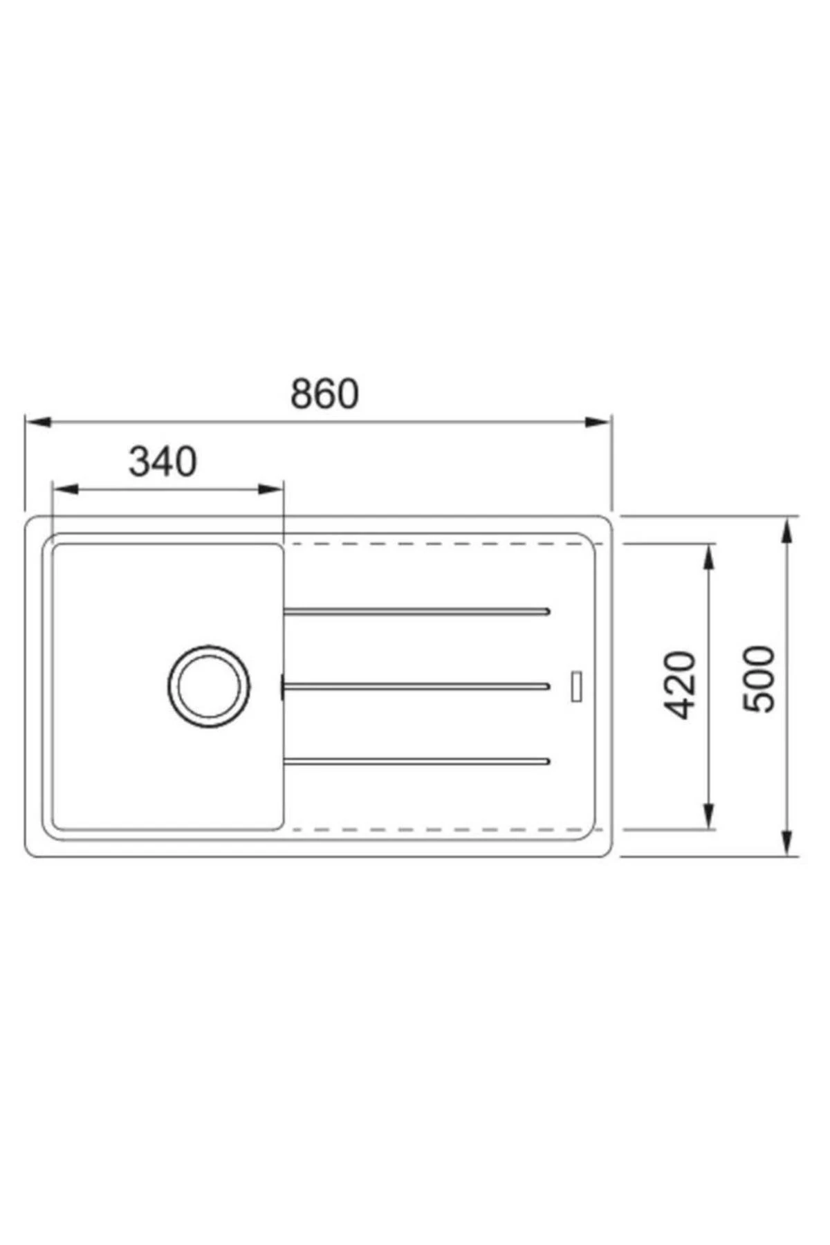 Basis BFG 611 STONE GREY Granit Evye Active Plus Doccia 2.0 Batarya Set
