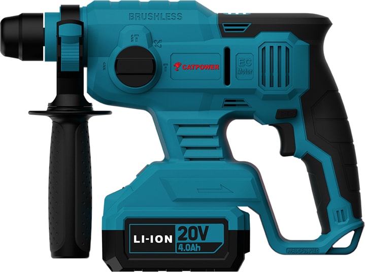 CAT POWER 4225 Akülü Kırıcı-Delici Li-Ion 4.0 Ah Akü, Hızlı Şarj Cihazı