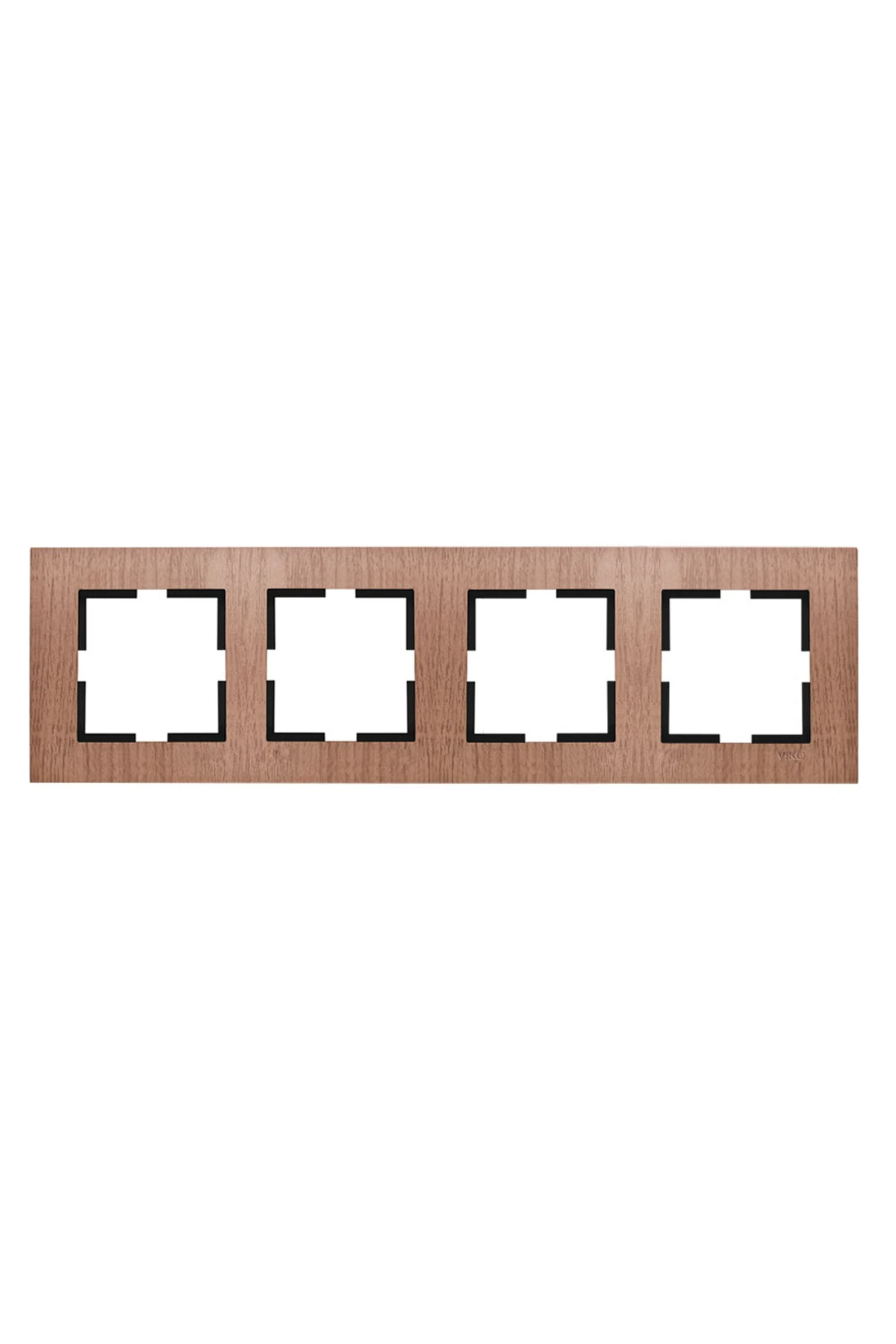 Viko 92191314 Novella Ceviz Dörtlü Çerçeve